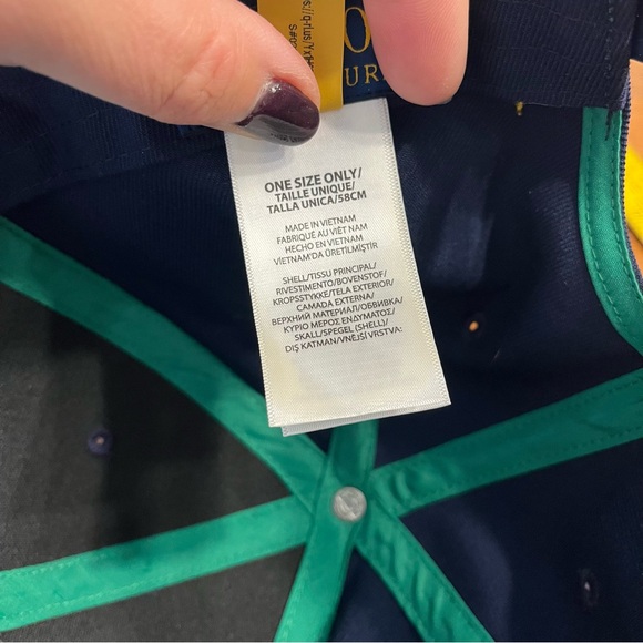 Ralph Lauren men’s Navy and Yellow Cap one size - Picture 6 of 6